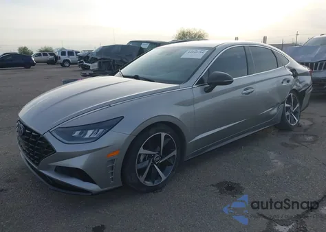 2021 Hyundai Sonata Sel Plus z USA, uszkodzony, nr VIN 5NPEJ4J25MH065252